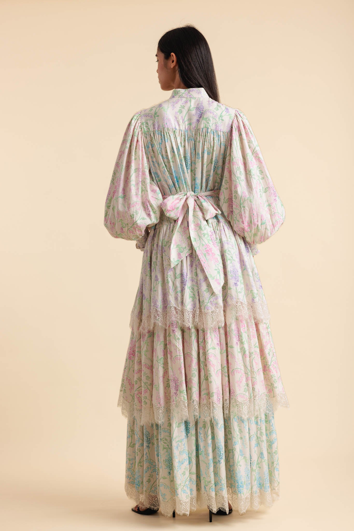 Floraison Tiered Maxi Dress