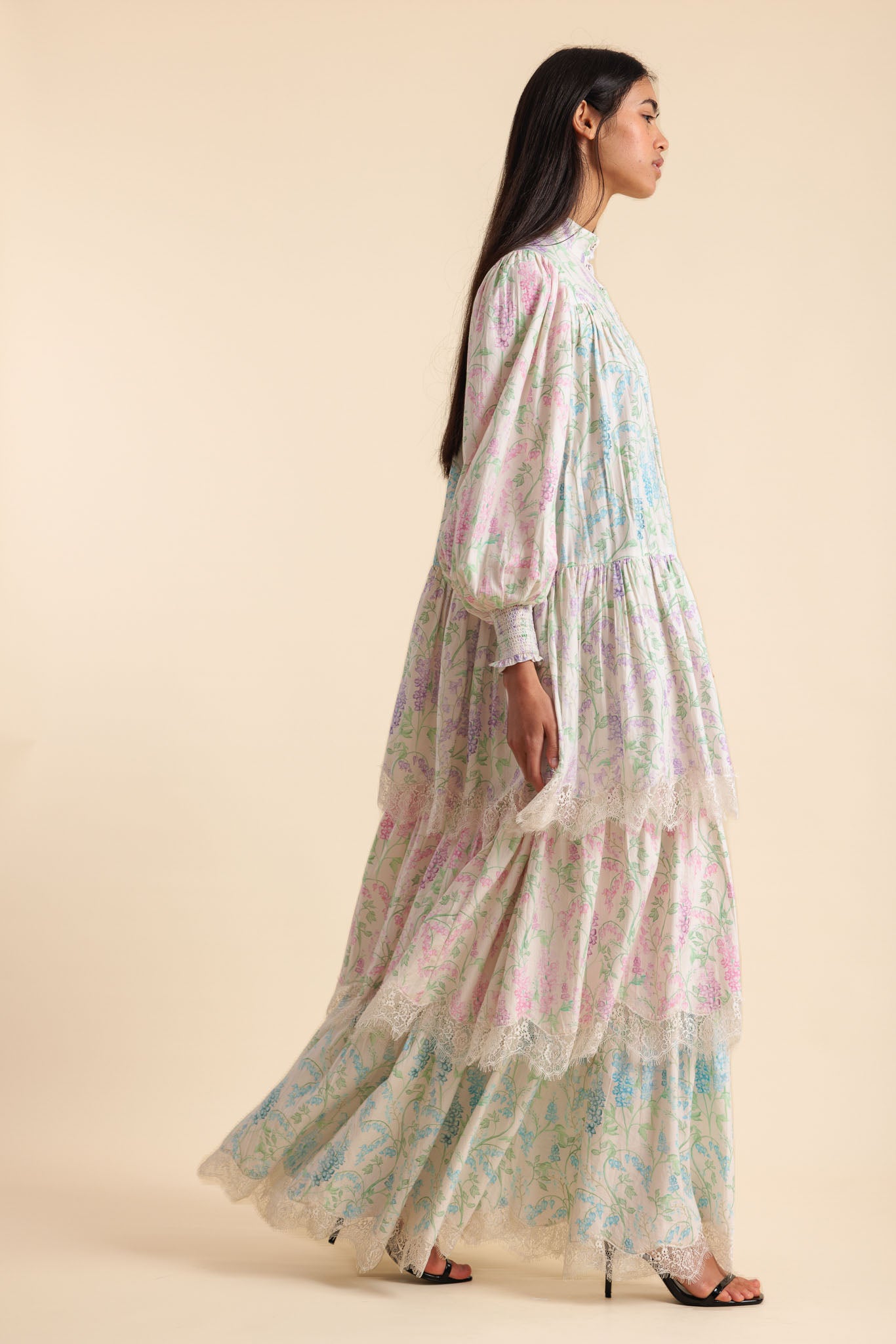 Floraison Tiered Maxi Dress