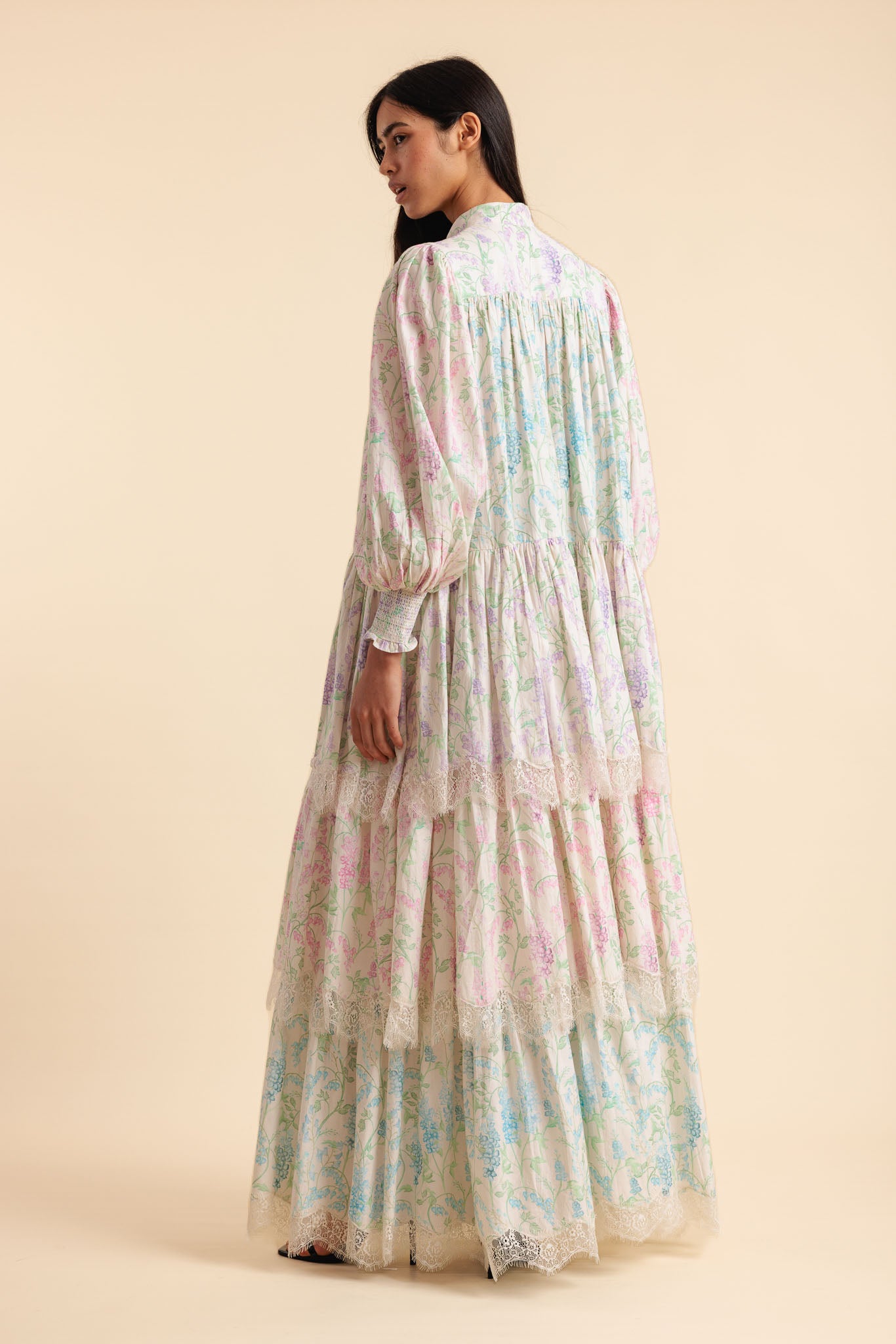 Floraison Tiered Maxi Dress