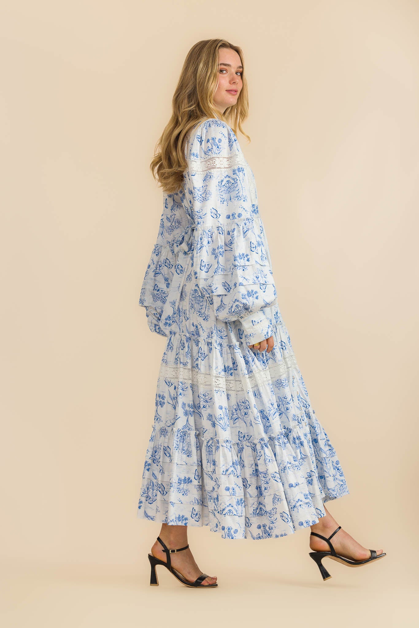 Meadow Gate Toile Sonata Maxi Dress