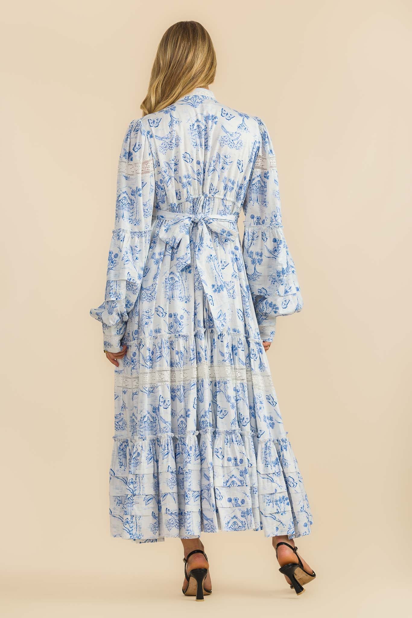 Meadow Gate Toile Sonata Maxi Dress