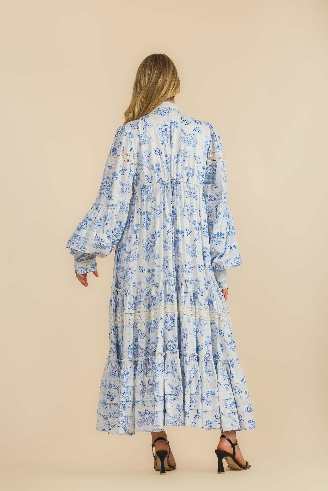 Meadow Gate Toile Sonata Maxi Dress