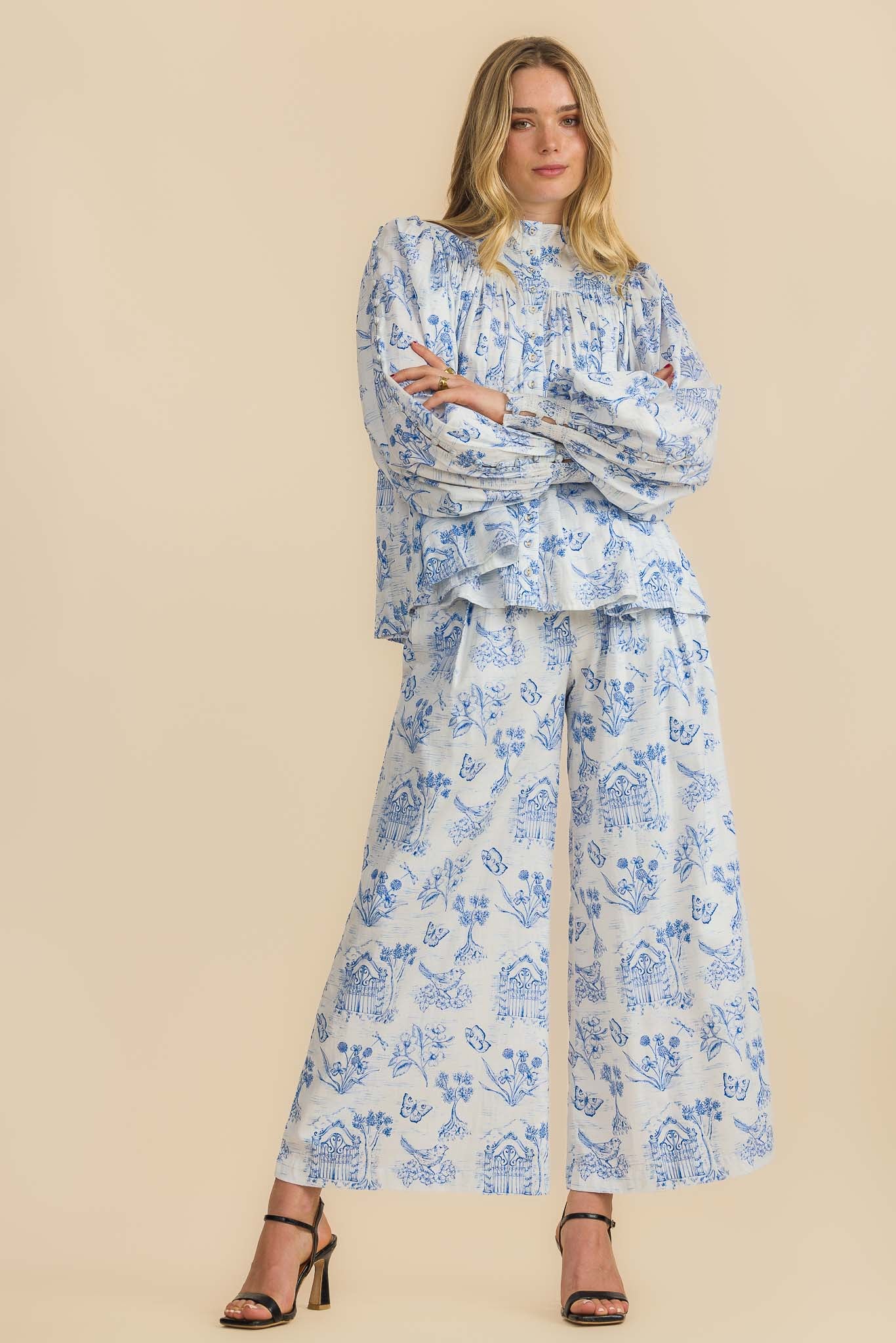 Meadow Gate Toile Wide Leg Pant