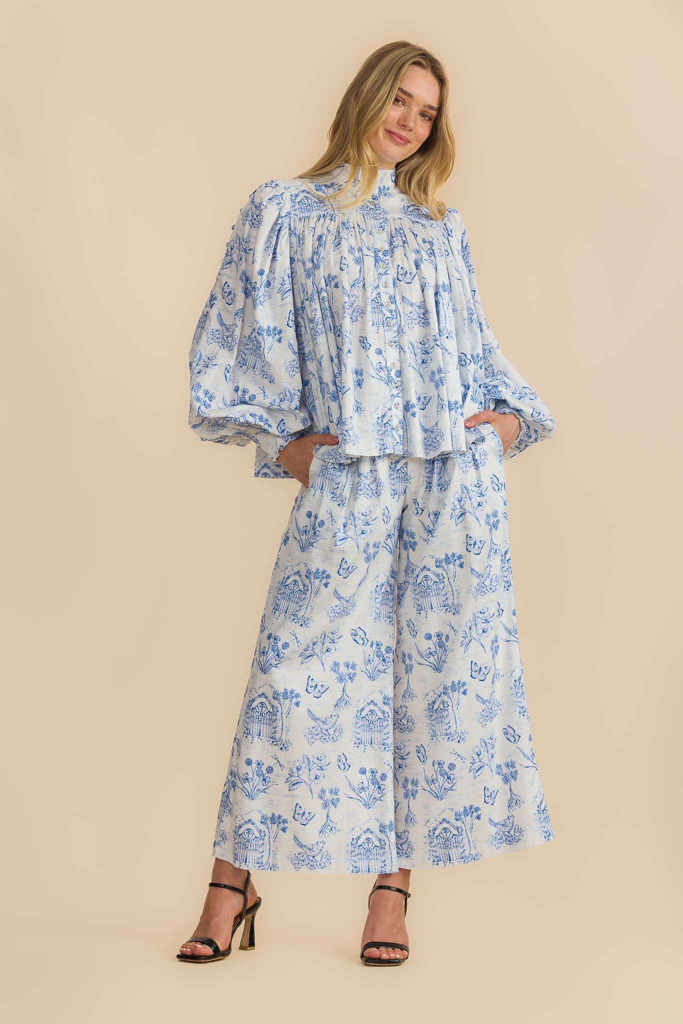 Meadow Gate Toile Wide Leg Pant