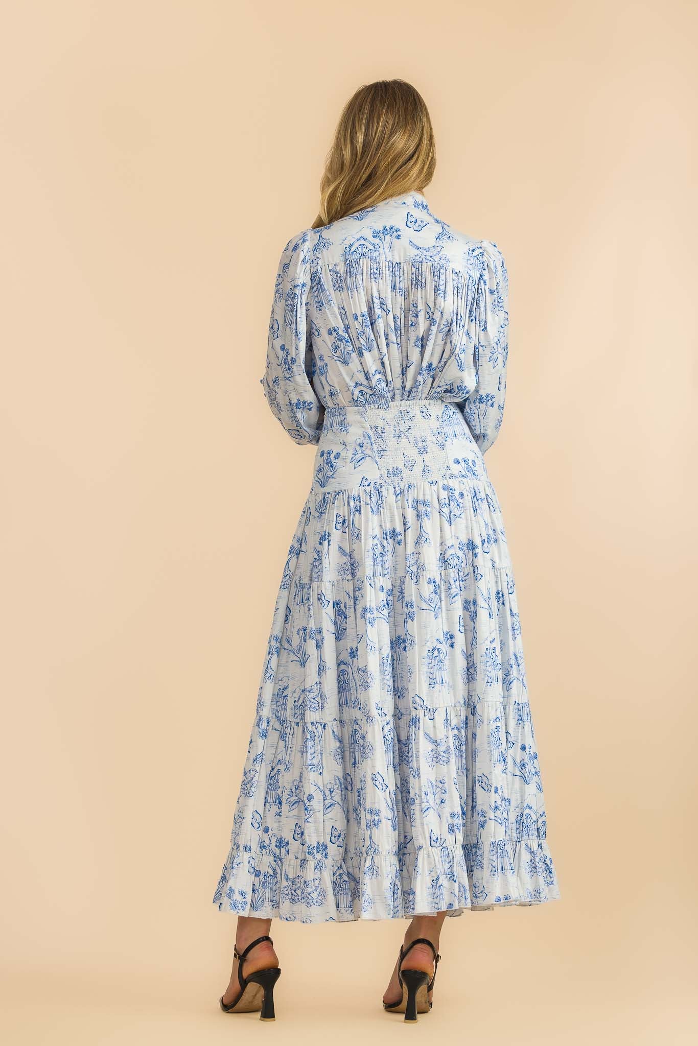 Meadow Gate Toile Maxi Skirt