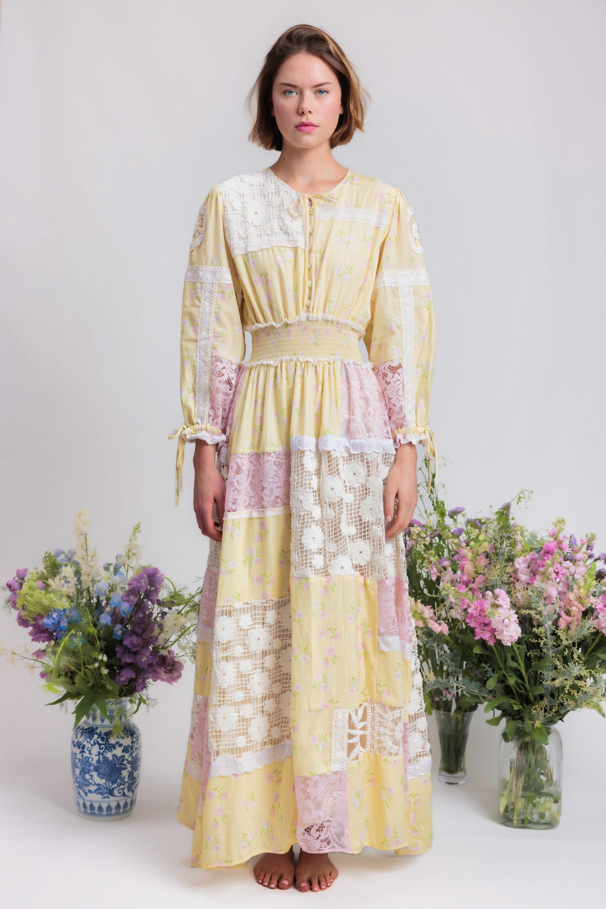 Patchwork Poetry Maxi Dress